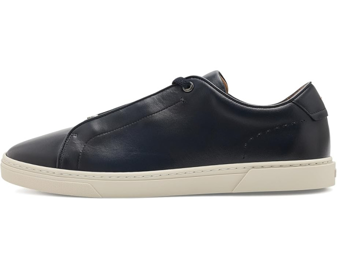 Кеды BOSS Gary Leather Sneakers кожаные с темно-синим верхом