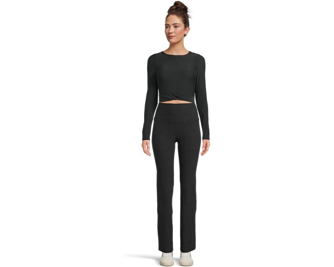 Beyond Yoga Брюки Spacedye High Waisted Practice Pocket Bootcut с карманами