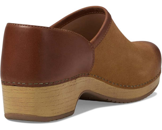 Клоги Dansko Brenna из нубука с защитой от пятен и запаха