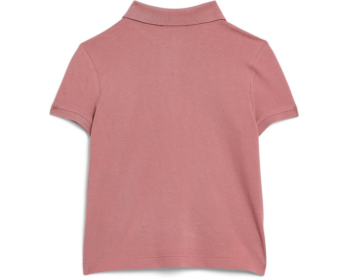 Boxy Big Pony Stretch Mesh Polo Shirt (Big Kid)