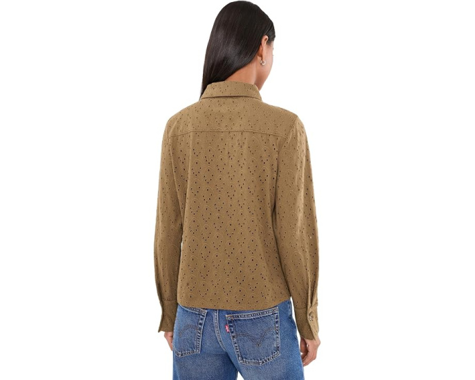 Топ Knit Eyelet Pop On от NIC ZOE