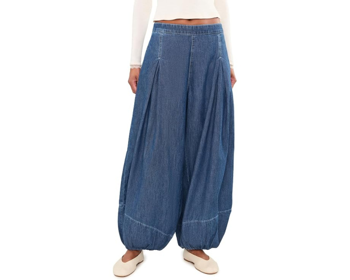 Джинсы Free People Moonflower с эффектом балун