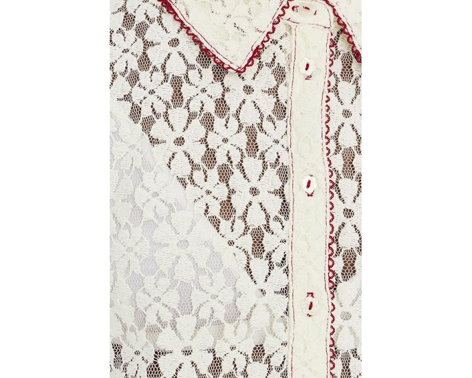 Блуза Mannie с кружевом Free People и короткими рукавами
