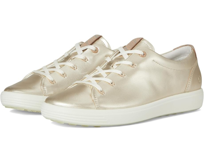 Кроссовки ECCO Soft 7 Floral из натуральной кожи с цветочным принтом