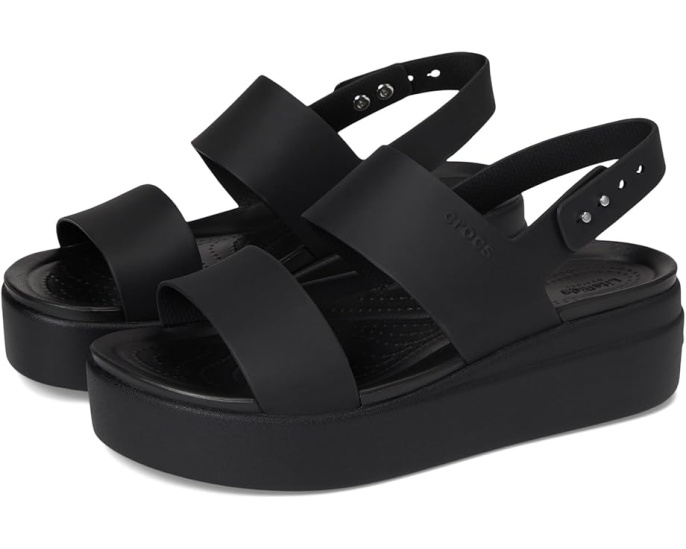 Сандалии Crocs Brooklyn Low Wedge на платформе с технологией LiteRide