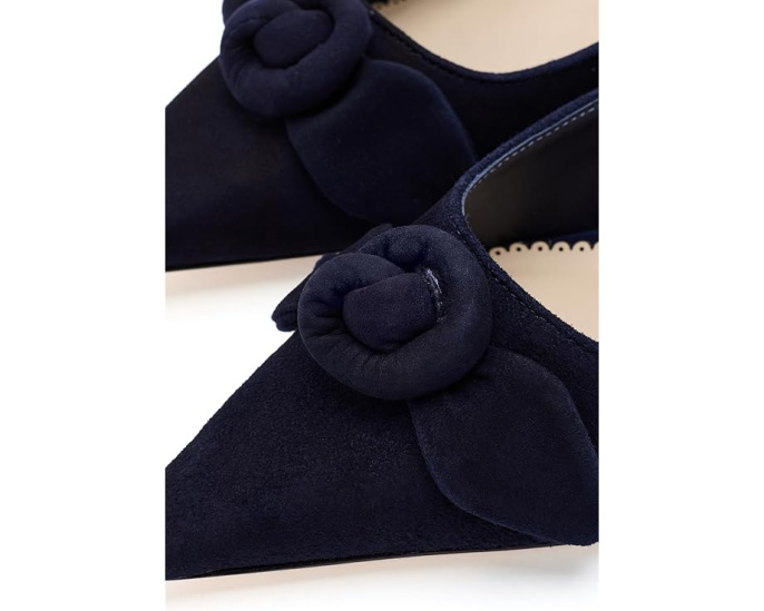 Мюли Layla Suede Kitten Heels от Cinq à Sept на низком каблуке