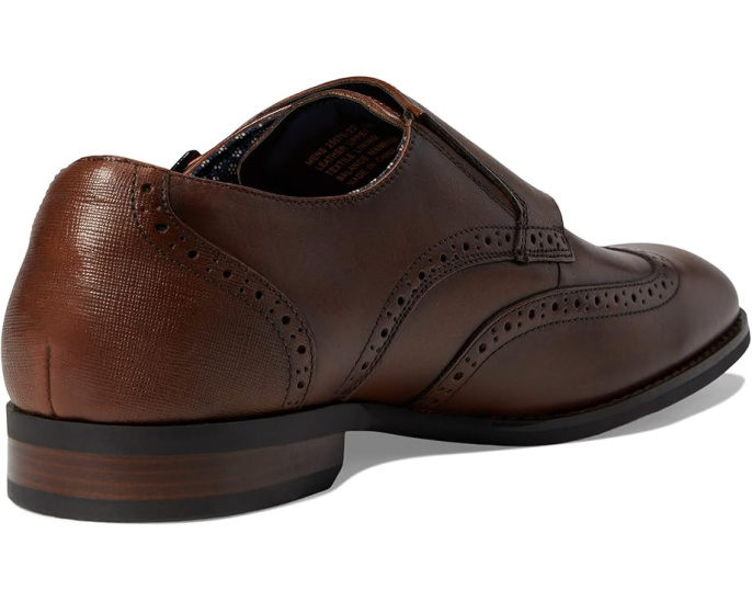 Туфли Stacy Adams Karson Wing Tip с двойной пряжкой и перфорацией