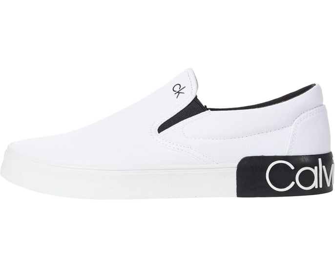 Слипоны Calvin Klein Ryor с текстильным верхом и контрастной подошвой