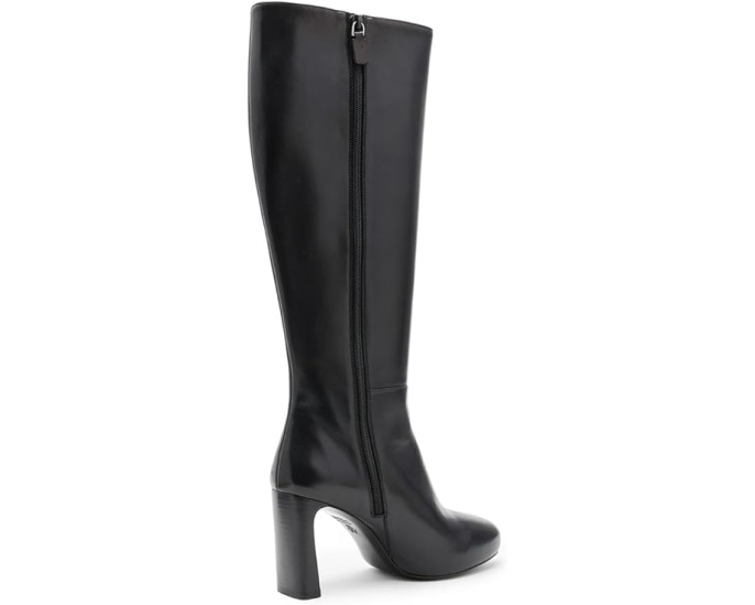Ботинки Stuart Weitzman Babette Platform на платформе с молнией и квадратным каблуком