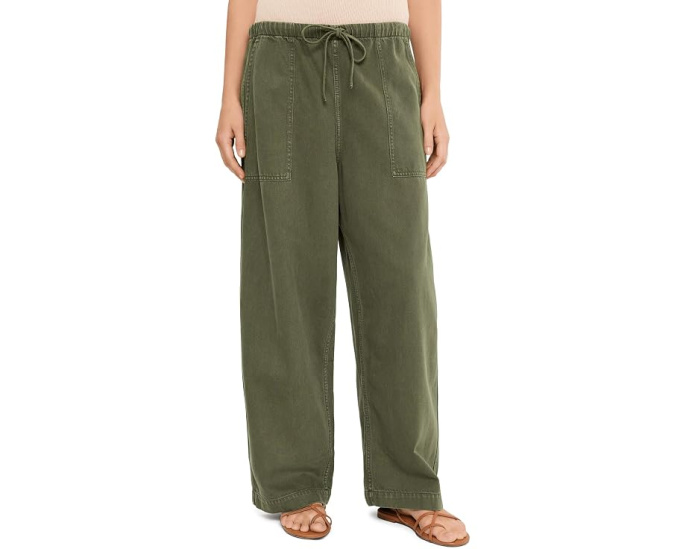 Брюки Madewell Utility Pull-On Barrel Airy Pfd свободного кроя с утяжкой