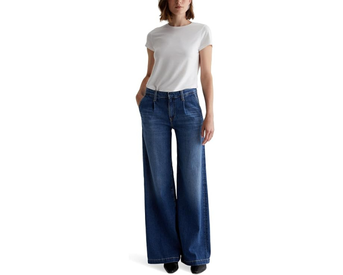 AG Jeans брюки палаццо Stella Wide Leg с защипами в стиле Прованс