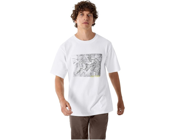 Футболка Arc'teryx Kragg Cotton Lithographica с принтом из хлопка