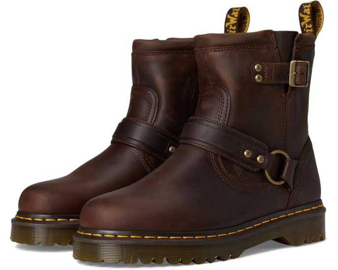 Ботинки Dr. Martens Anistone Harness в байкерском стиле