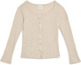 Long Sleeve Button Front Tee (Little Kid/Big Kid)