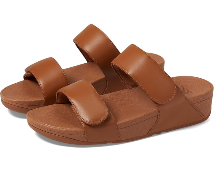 FitFlop Lulu Adjustable Leather Slides сандалии