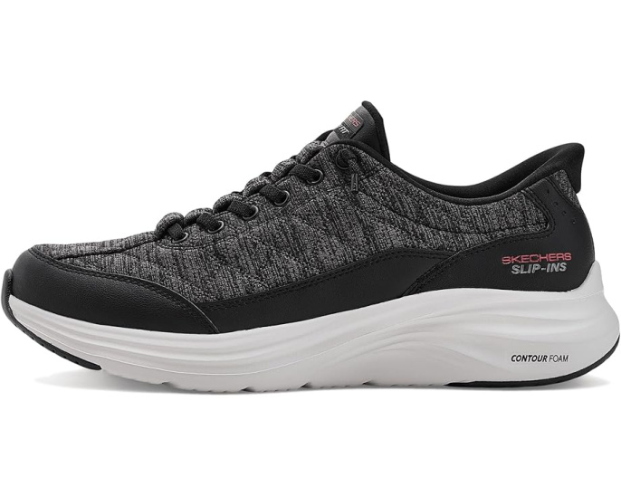 Кроссовки Skechers Contour Foam Cozy Fit без рук Slip-In черные