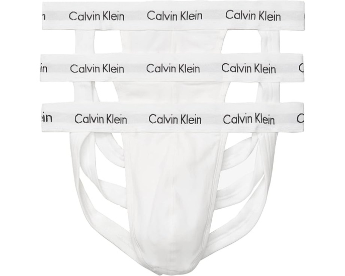 Набор Calvin Klein из 3 джок-стрипов Cotton Stretch с поддерживающей чашкой