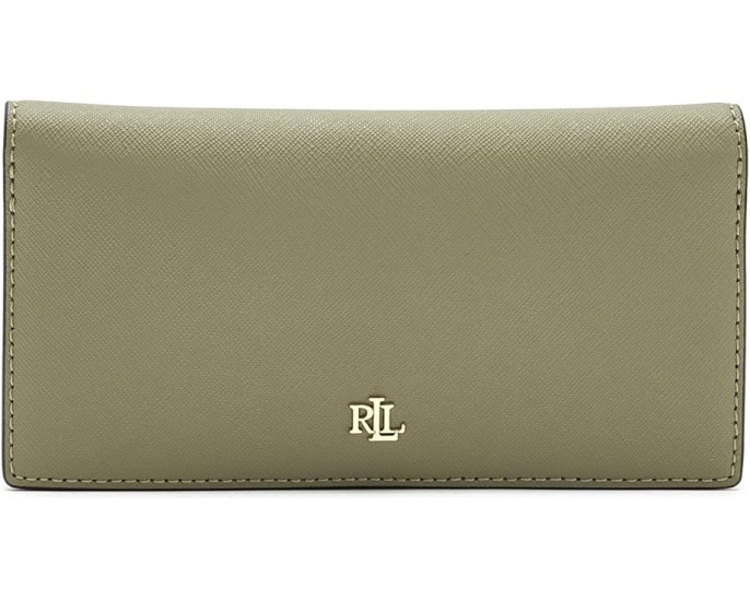 Тонкий кожаный бумажник Lauren Ralph Lauren Crosshatch