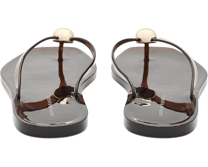 Шлепанцы Jovie Jelly от Loeffler Randall в коричневом цвете