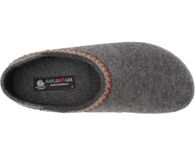 Haflinger Домашние тапочки GZH Zigzag с шерстяной стелькой и декором