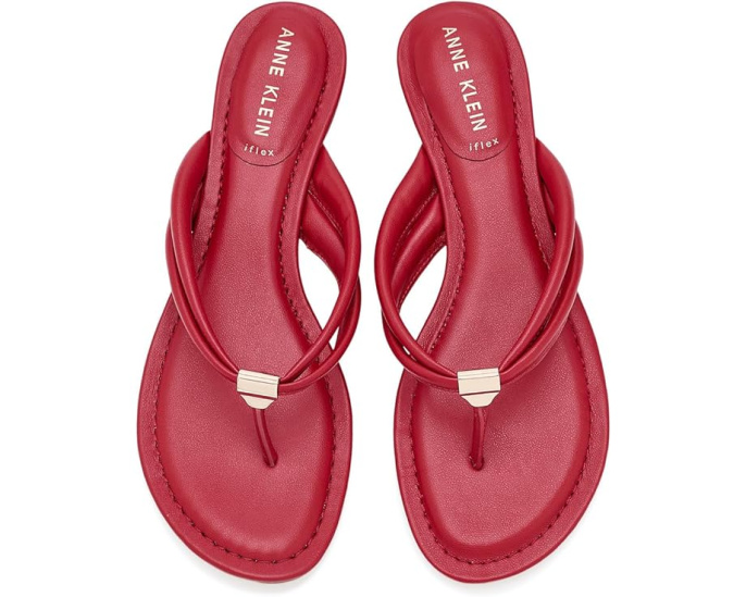 Anne Klein Bari босоножки на танкетке черные