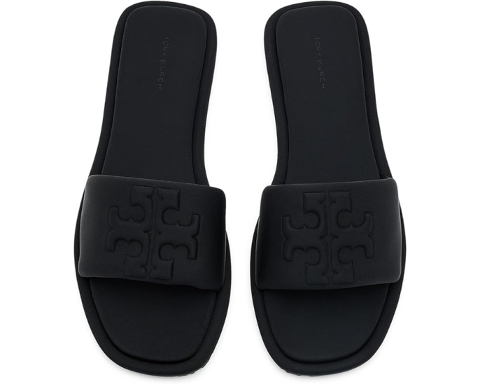 Tory Burch шлепанцы Double T Sport с принтом