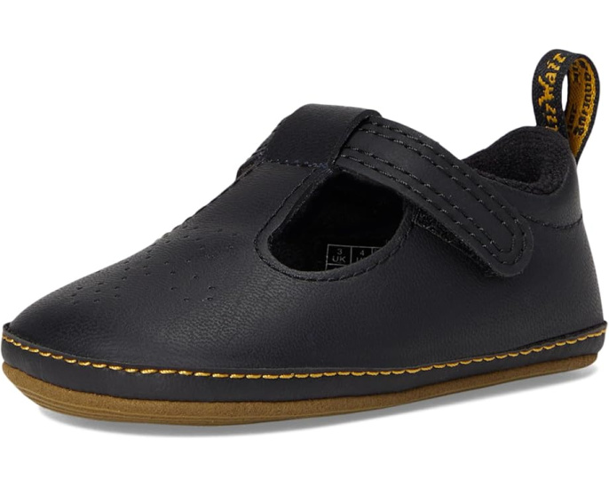 Детские туфли Mary Jane Dr. Martens Polley Crib с липучкой для первых шагов