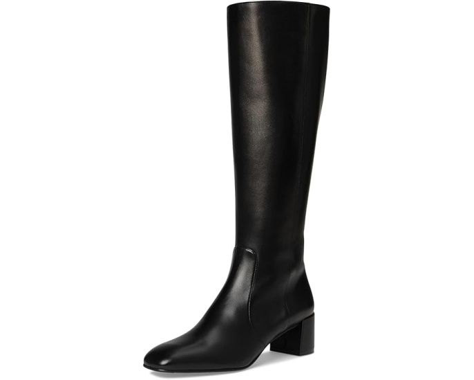 Ботильоны Stuart Weitzman Maeve Zip с квадратным носком на устойчивом каблуке