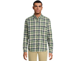 Рубашка L.L.Bean из джаспе в клетку свободного кроя без заправки