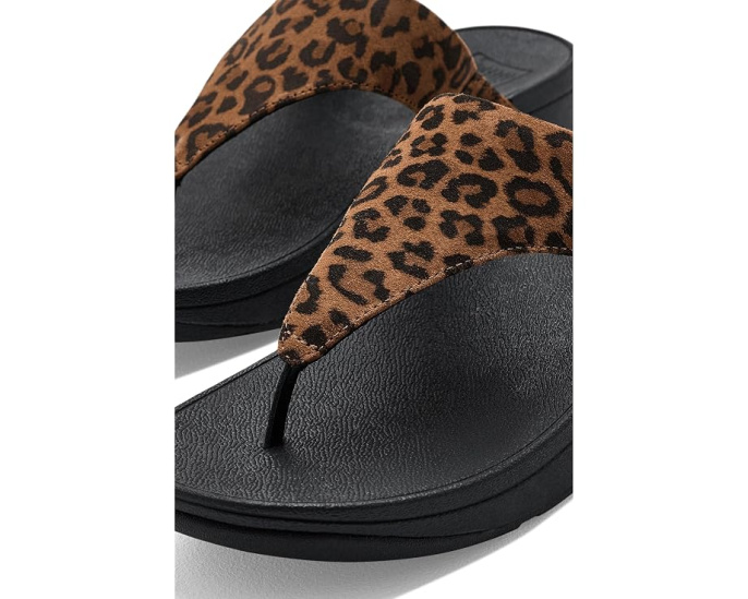 Сандалии Lulu из замши с леопардовым принтом FitFlop