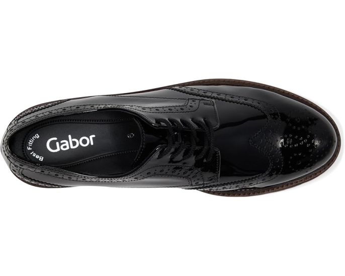 Туфли Gabor 05.244 на платформе из кожи с круглым носком