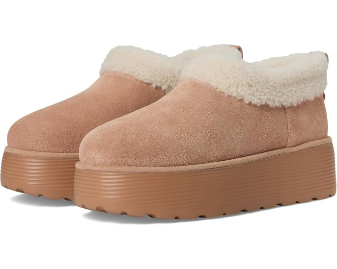 Угги Stuart Weitzman Socharming на платформе с искусственным мехом