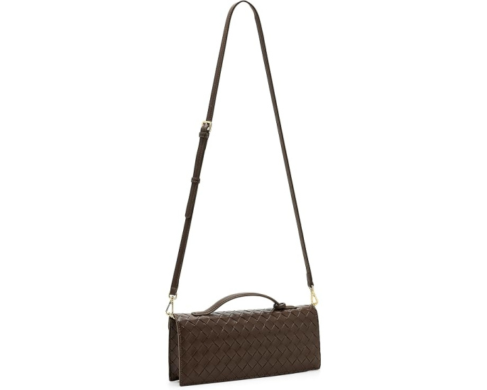 Celeste Woven Textured Envelope Top-Handle Bag