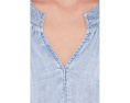 Блуза Splendid Meadow Indigo с вышивкой и короткими рукавами