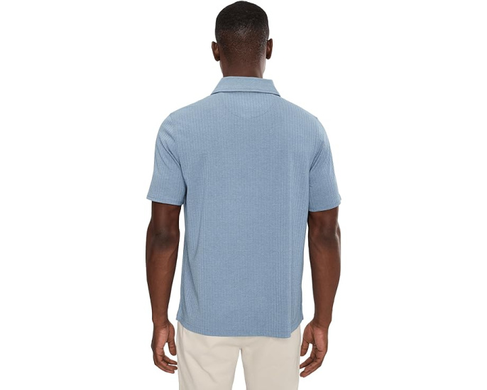 Поло Johnston & Murphy Finn Ribbed Zip на молнии с ребристым эффектом