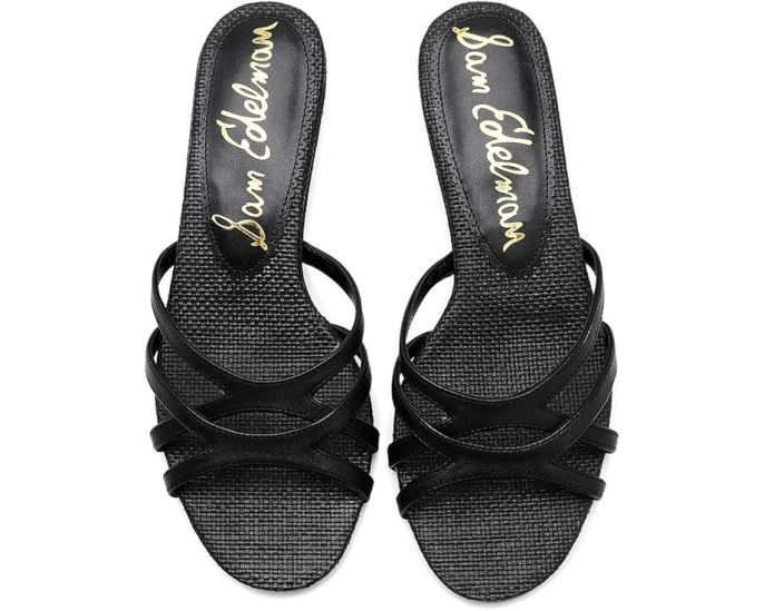 Туфли Sam Edelman Camille на низком каблуке kitten с открытым носком