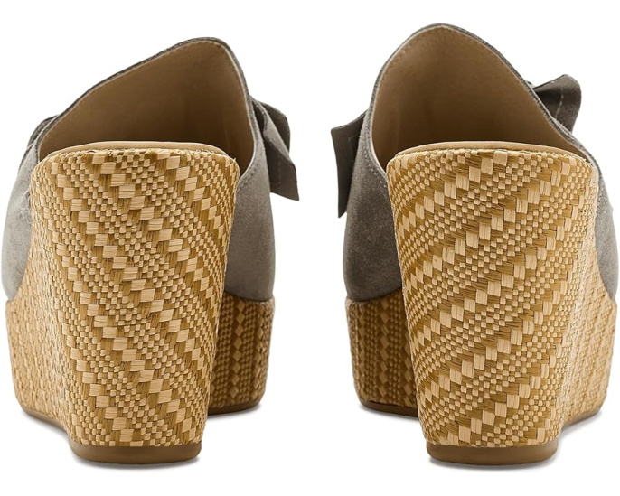 Босоножки-лодочки Spring Step Ellyn-Woven с крупным бантом и плетеным клином