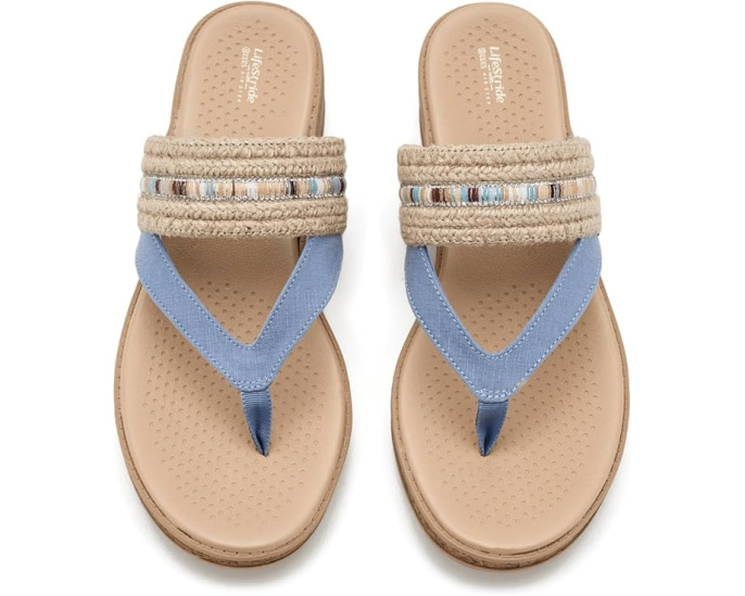 Босоножки Birdie Thong от LifeStride на танкетке
