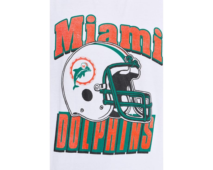 NFL Miami Dolphins Throwback Helmet Tee от Junk Food Clothing