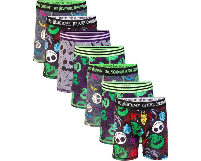 7 трусов боксеров Nightmare Before Christmas Disney для мальчиков