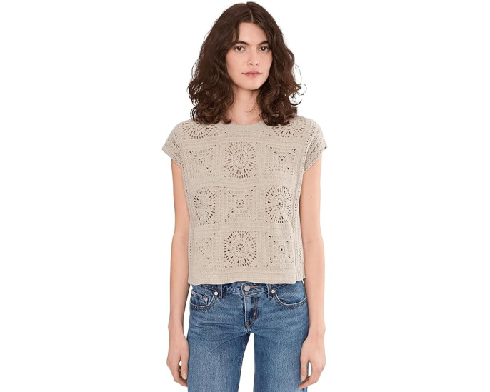 Топ Splendid Anderson Sweater Tank серый