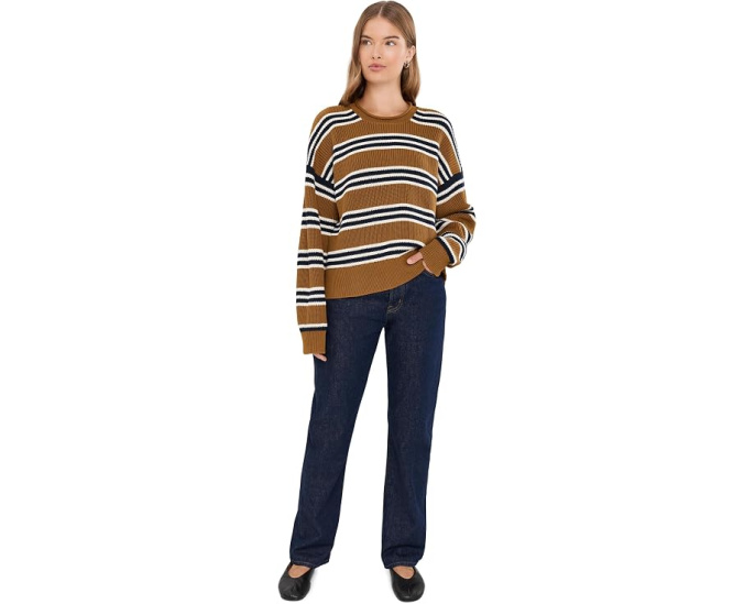 Arden Rollneck Cotton Pullover - Stripe 1