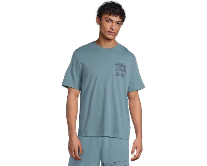 Футболка Lacoste с дисторшн-графикой