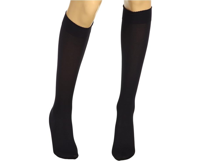 Гольфы Wolford Velvet De Luxe 50 с бархатистой текстурой и фигурной резинкой