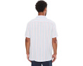 Vineyard Vines рубашка Cabana из текстурированного льна Sparkler Stripe с коротким рукавом