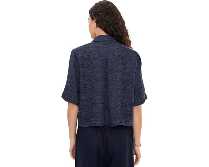 Eileen Fisher рубашка льняная с классическим воротником Strata