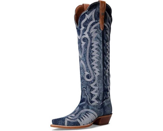 Ковбойские сапоги Dan Post Denim Darlin' с контрастной строчкой и стелькой Ultimate Flex