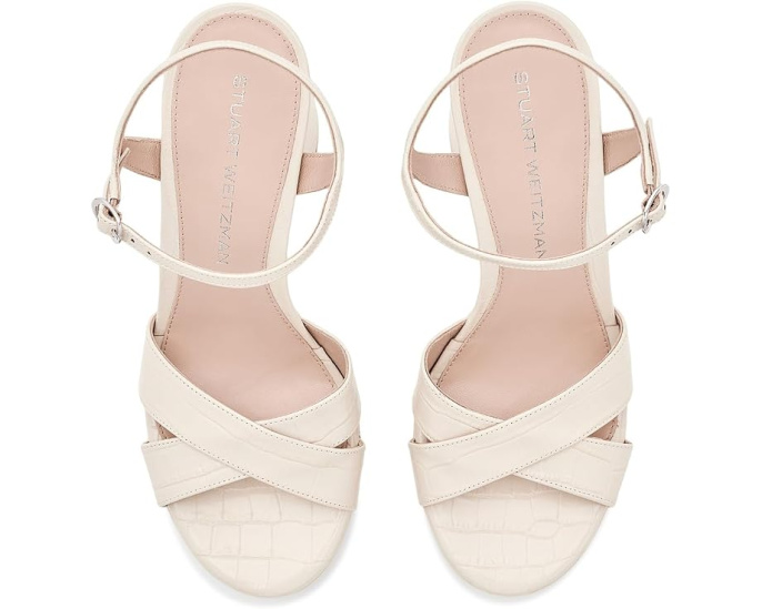 Сандалии Stuart Weitzman Dayna Platform на платформе и квадратном каблуке