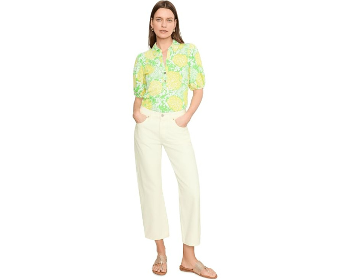 Вязаный топ Bingley с воротником и пышными рукавами Lilly Pulitzer