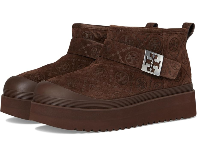 Ботильоны Mellow на платформе с подкладкой из овчины Tory Burch